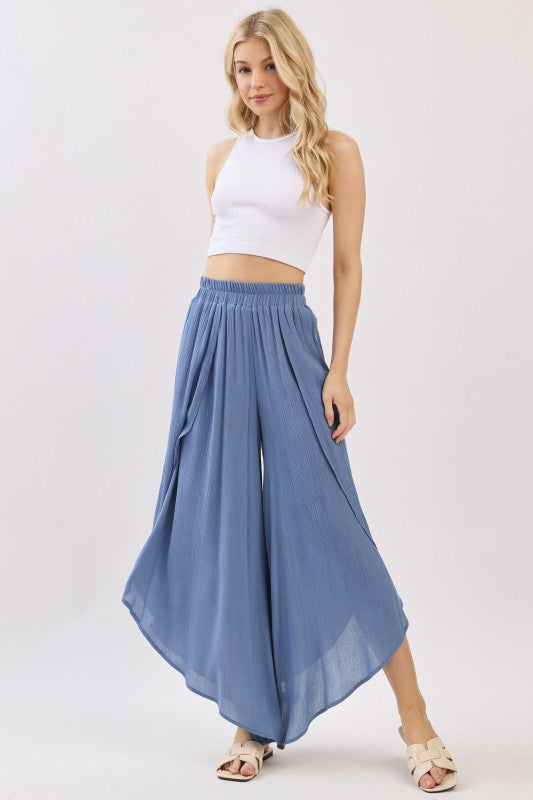 Overlap Wide Leg Pants