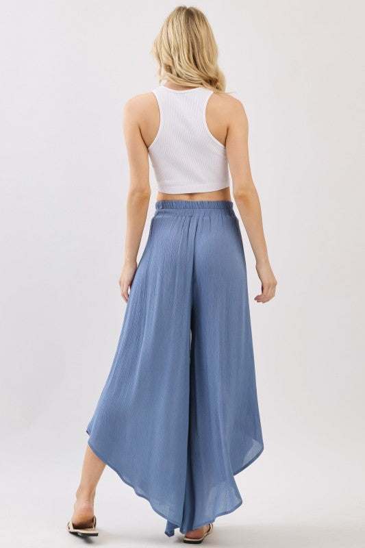 Overlap Wide Leg Pants