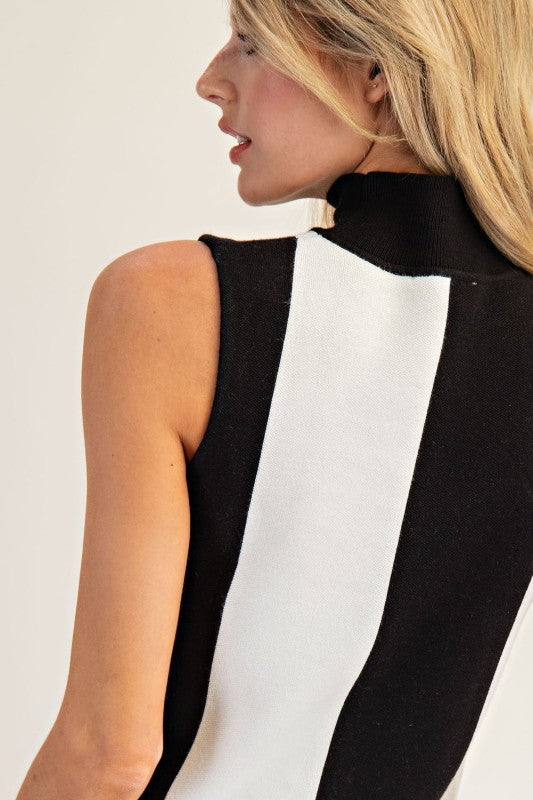 Striped Scallop Sweater