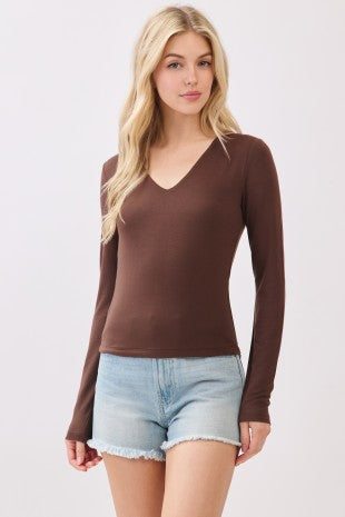 Double Layer V-neck Top