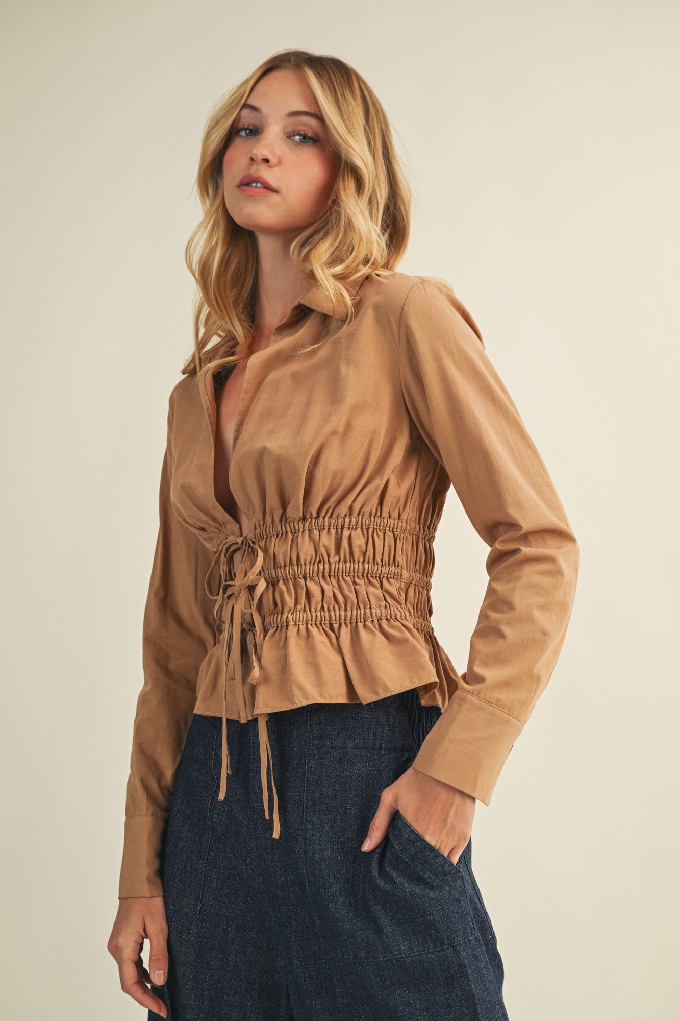 Elastic Waist Top