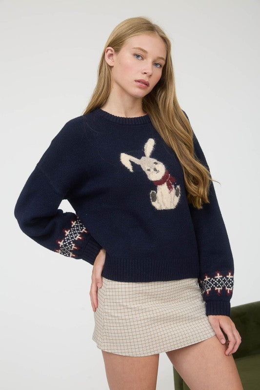 Bunny Crewneck Sweater