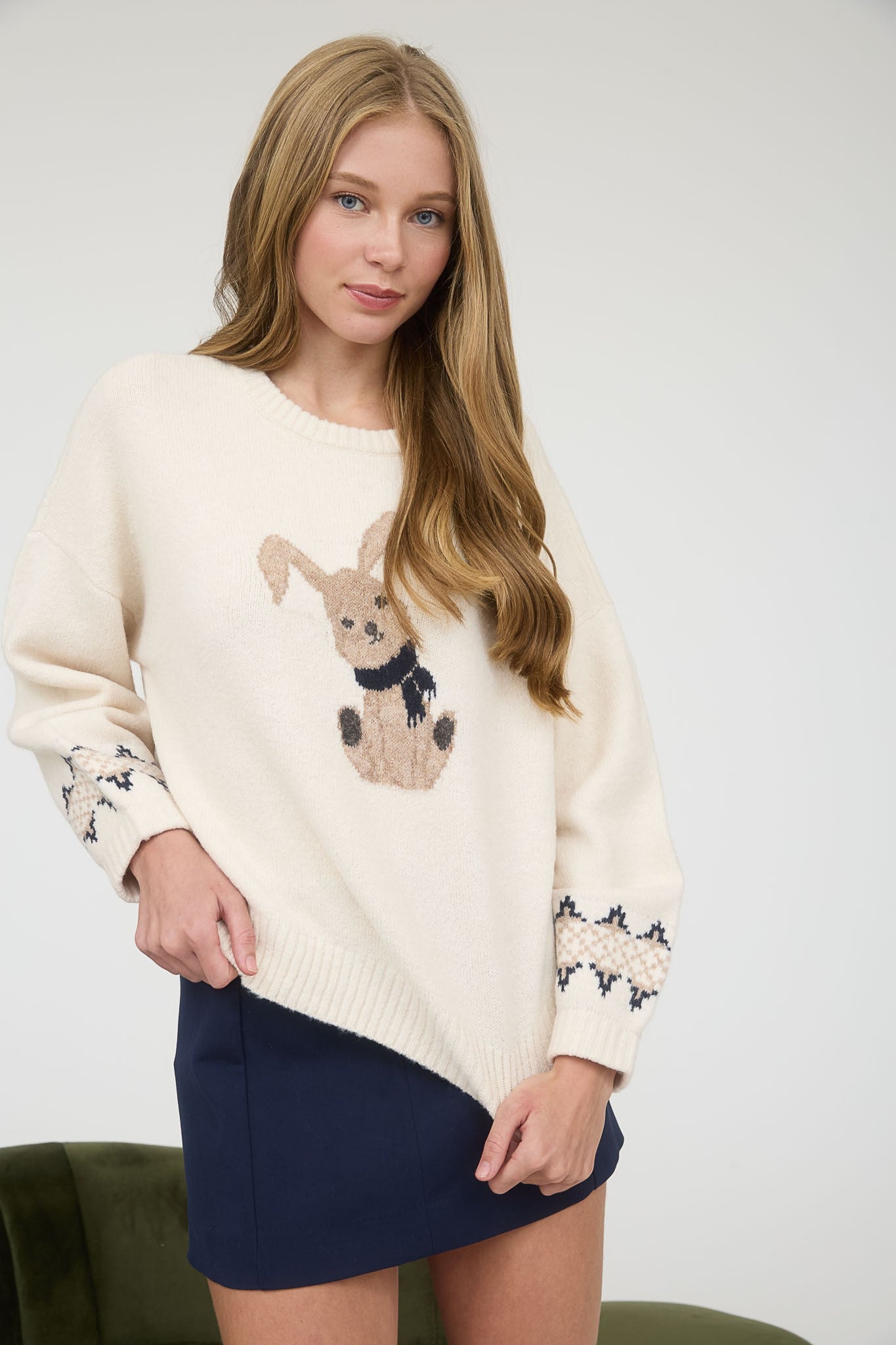 Bunny Crewneck Sweater
