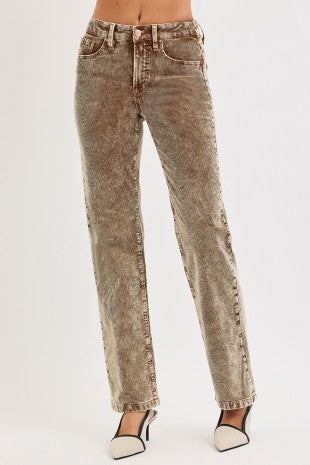 Tummy Control Corduroy Pants