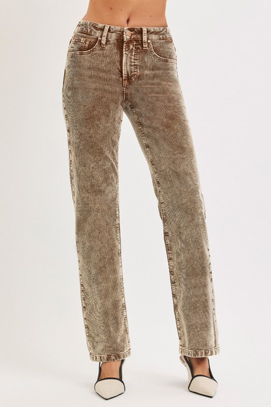 Tummy Control Corduroy Pants
