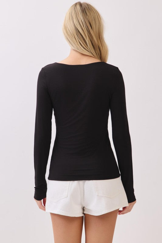 Layered Round Neck Top