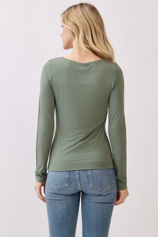 Layered Round Neck Top