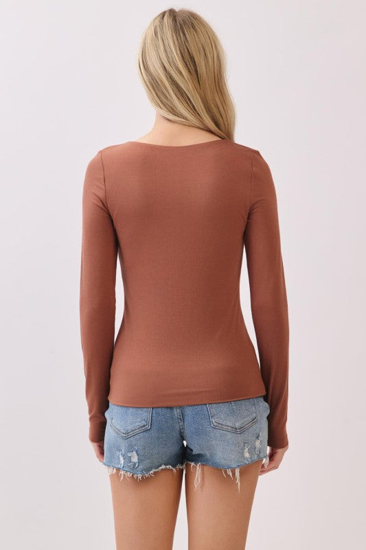 Layered Round Neck Top