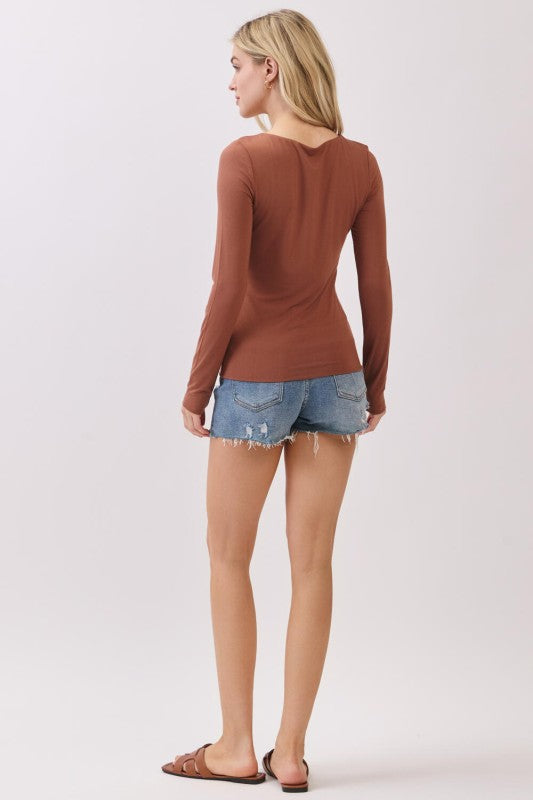 Layered Round Neck Top