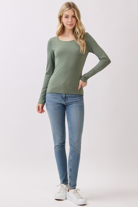 Layered Round Neck Top