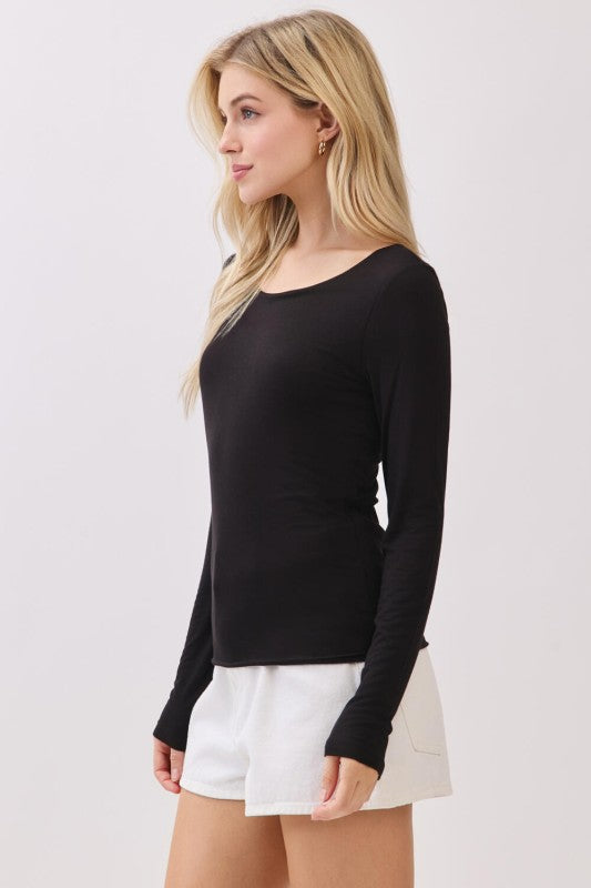 Layered Round Neck Top