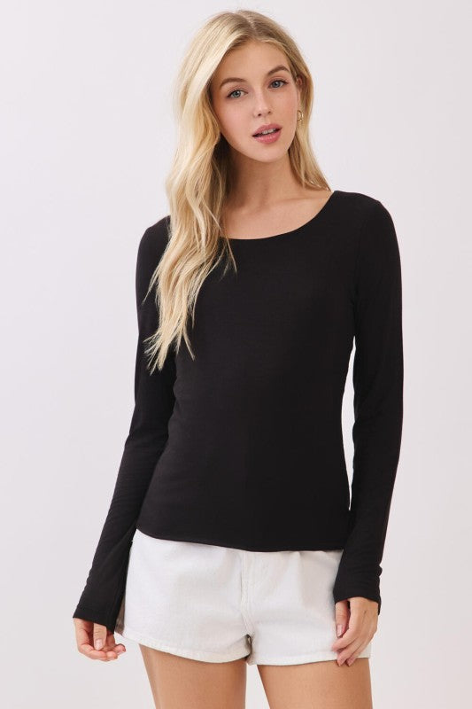 Layered Round Neck Top