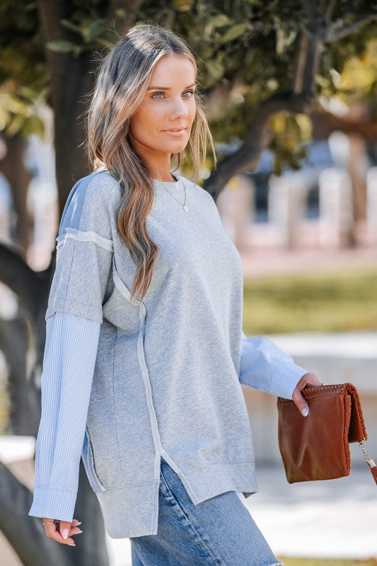 Shirt Sleeves Sweatshirt