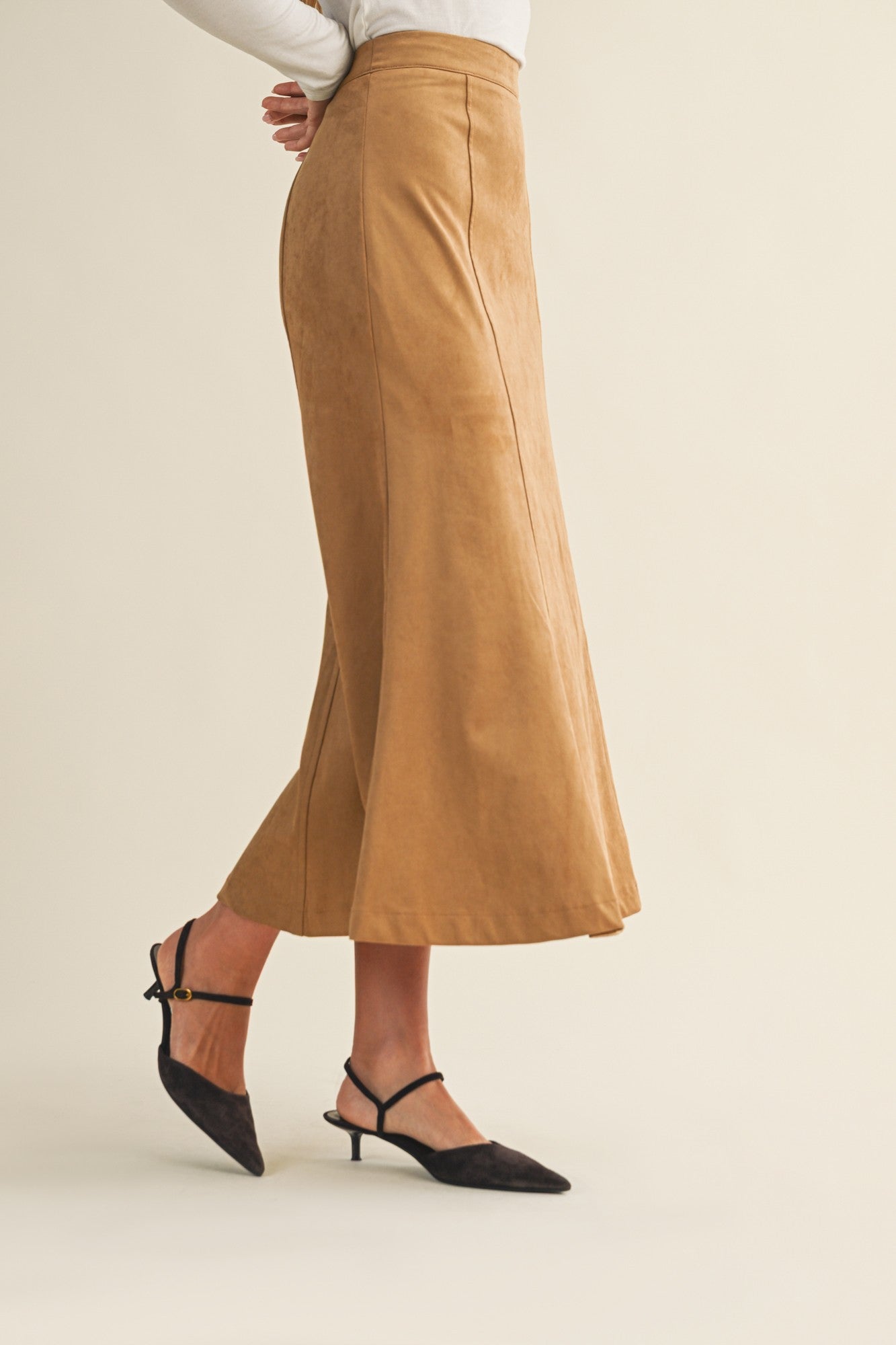Fluted Hem Skirt