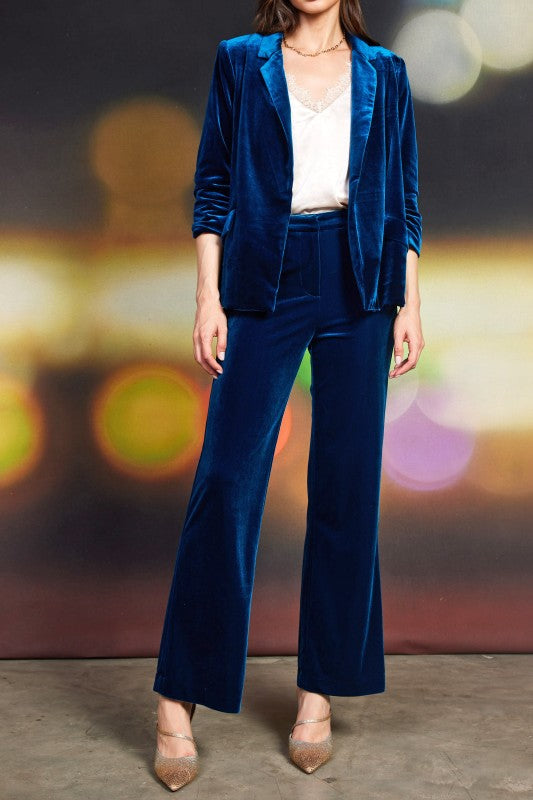 Velvet Straight Pants