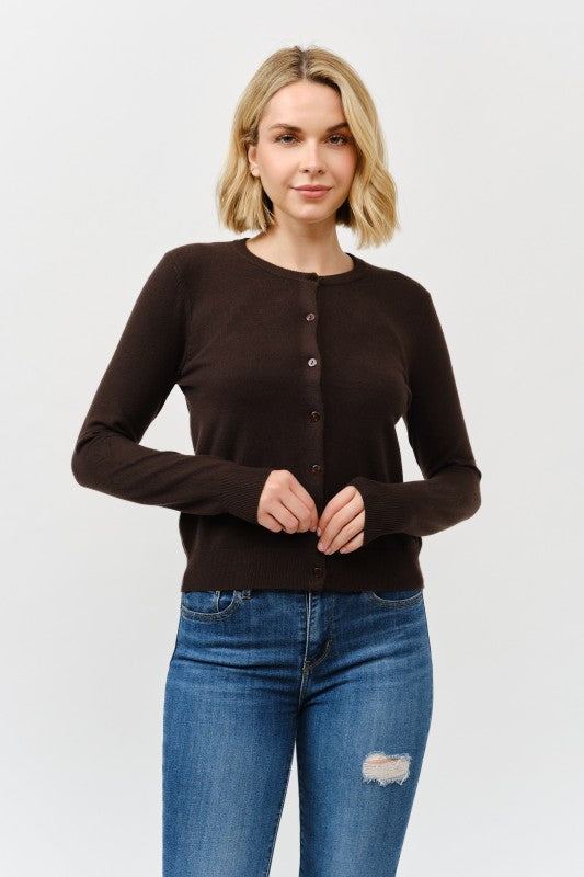 Round Neck Cardigans