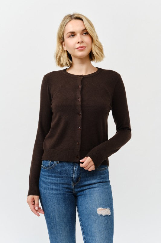 Round Neck Cardigans