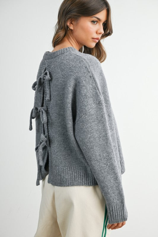 Tie Back Sweater