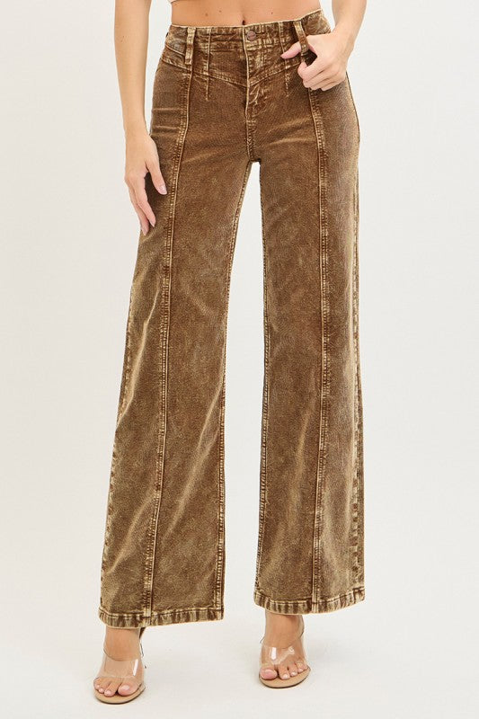 High Rise Yoke Pants