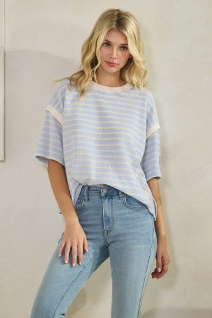 Cloudy Knit Stripe