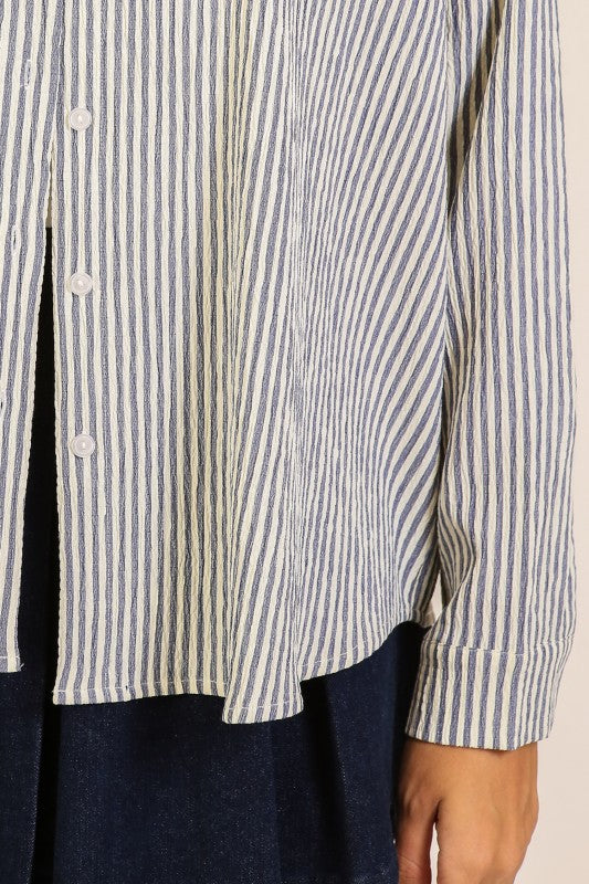 Striped Collared Shirt