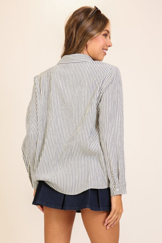 Striped Collared Shirt