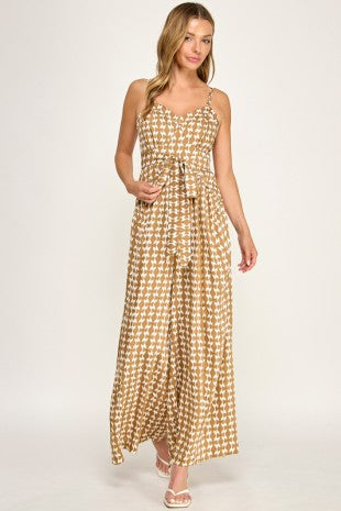 Geometric Printed Jumpsuit