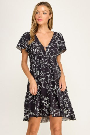 Floral Full Dress