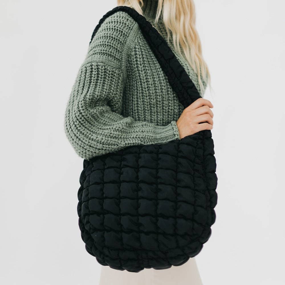 Carmen Quilted Hobo Bag
