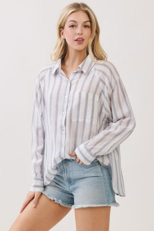 Stripe Button-Up
