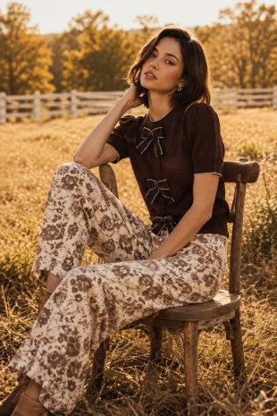 Floral Cotton Pants