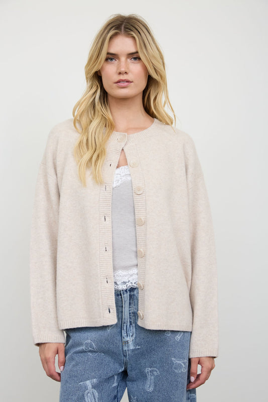 Heathered Knit Cardigan