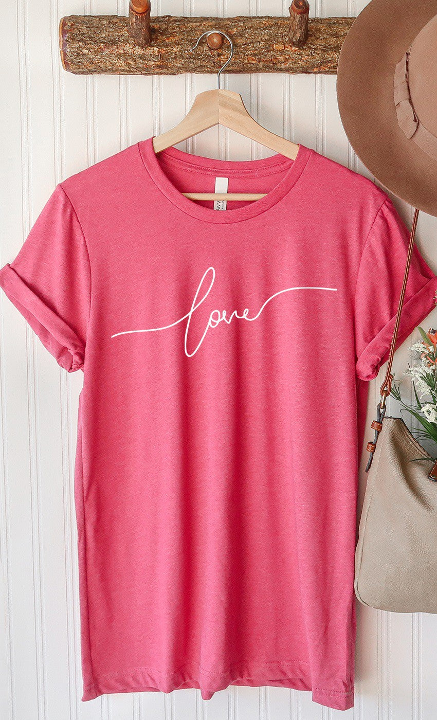 Love in Cursive Tee