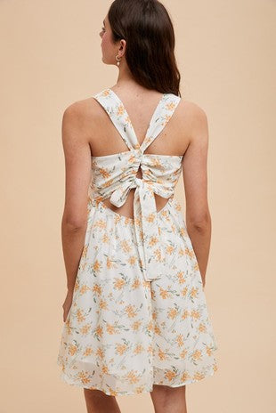 Floral V Neck Mini