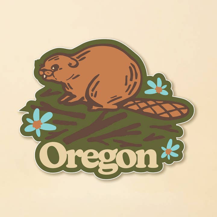 Baby Beaver Sticker