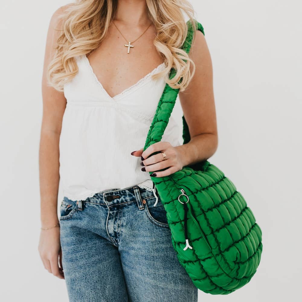Carmen Quilted Hobo Bag