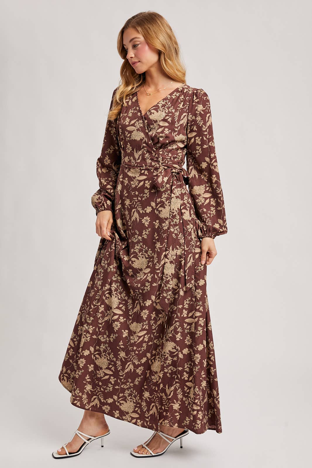 Floral Wrap Maxi