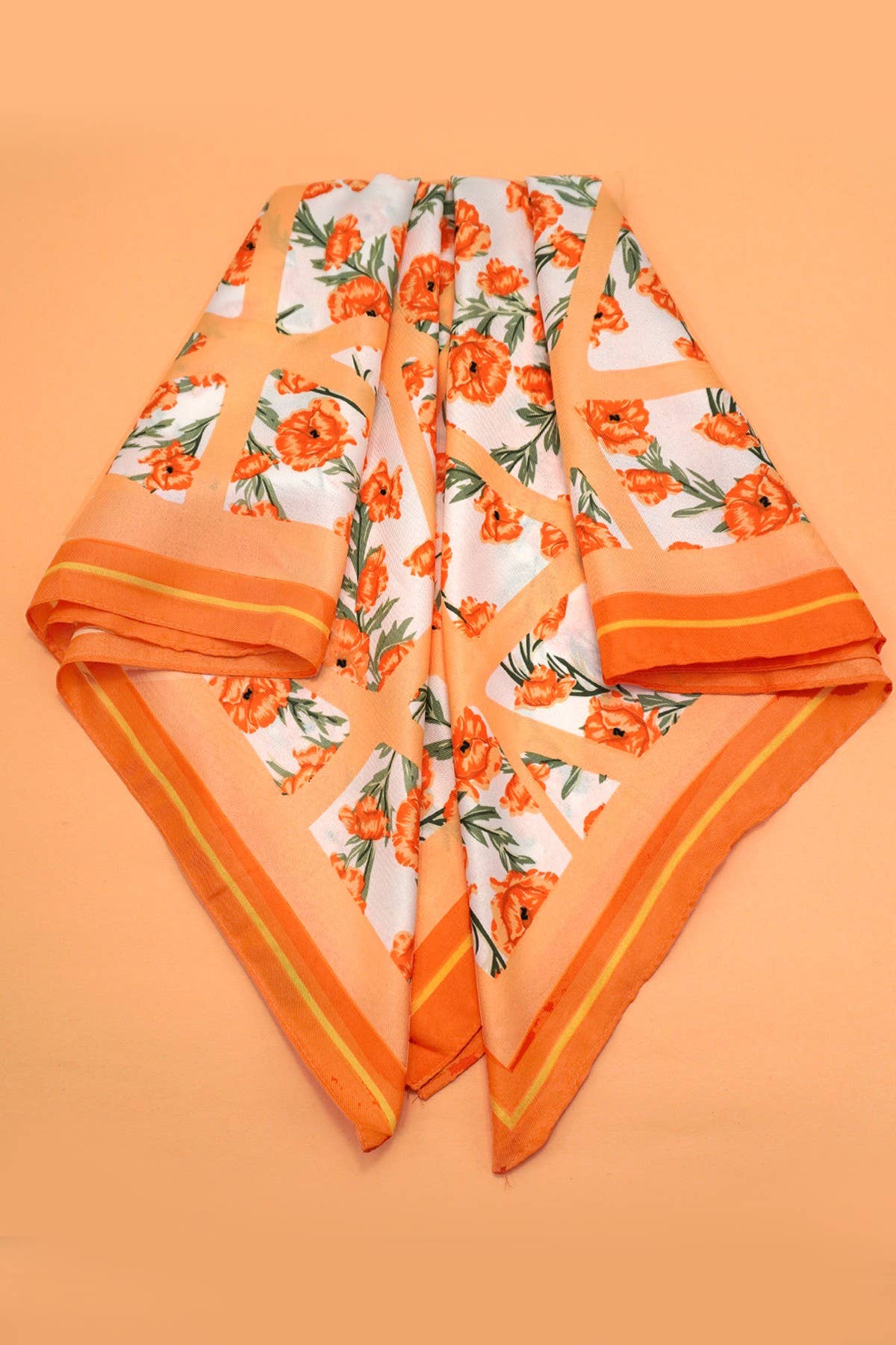 Oversized Floral Print Scarf