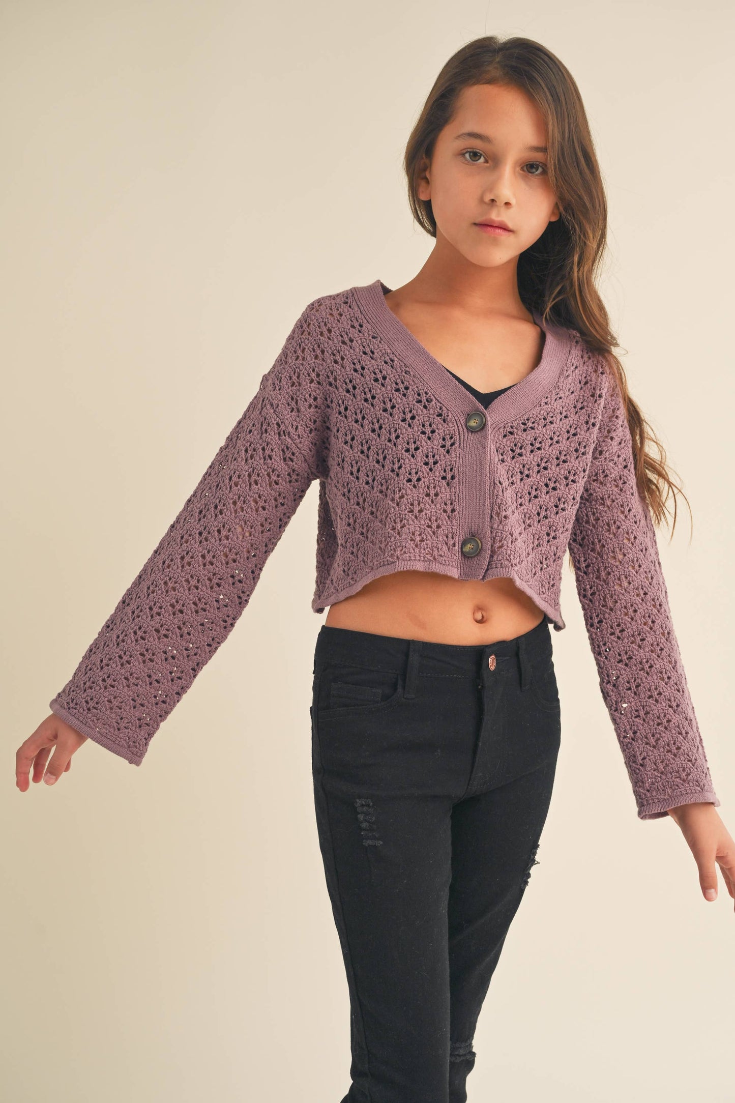 Crochet Cropped Cardigan