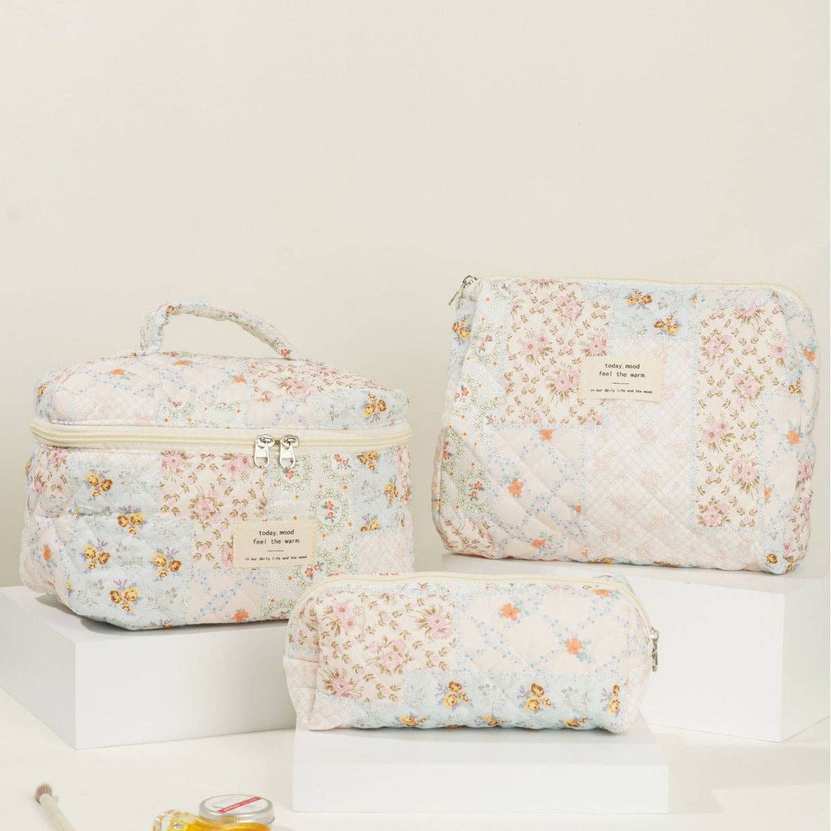 Floral Cosmetic Bag