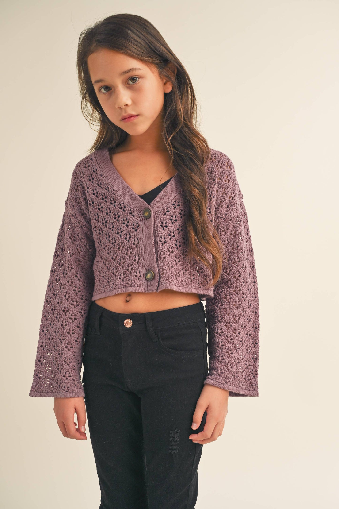 Crochet Cropped Cardigan