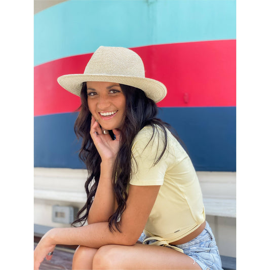 Two Tone Panama Hat