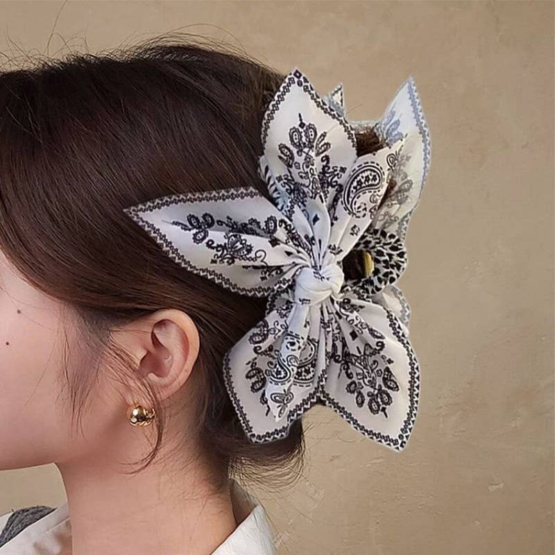 Paisley Boho Hair Clips