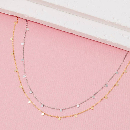Dainty Disc Necklace