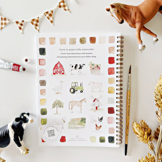 Watercolor Farm Workbook