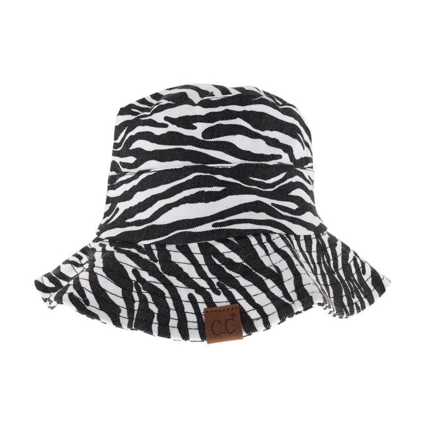 Zebra Print Bucket Hat