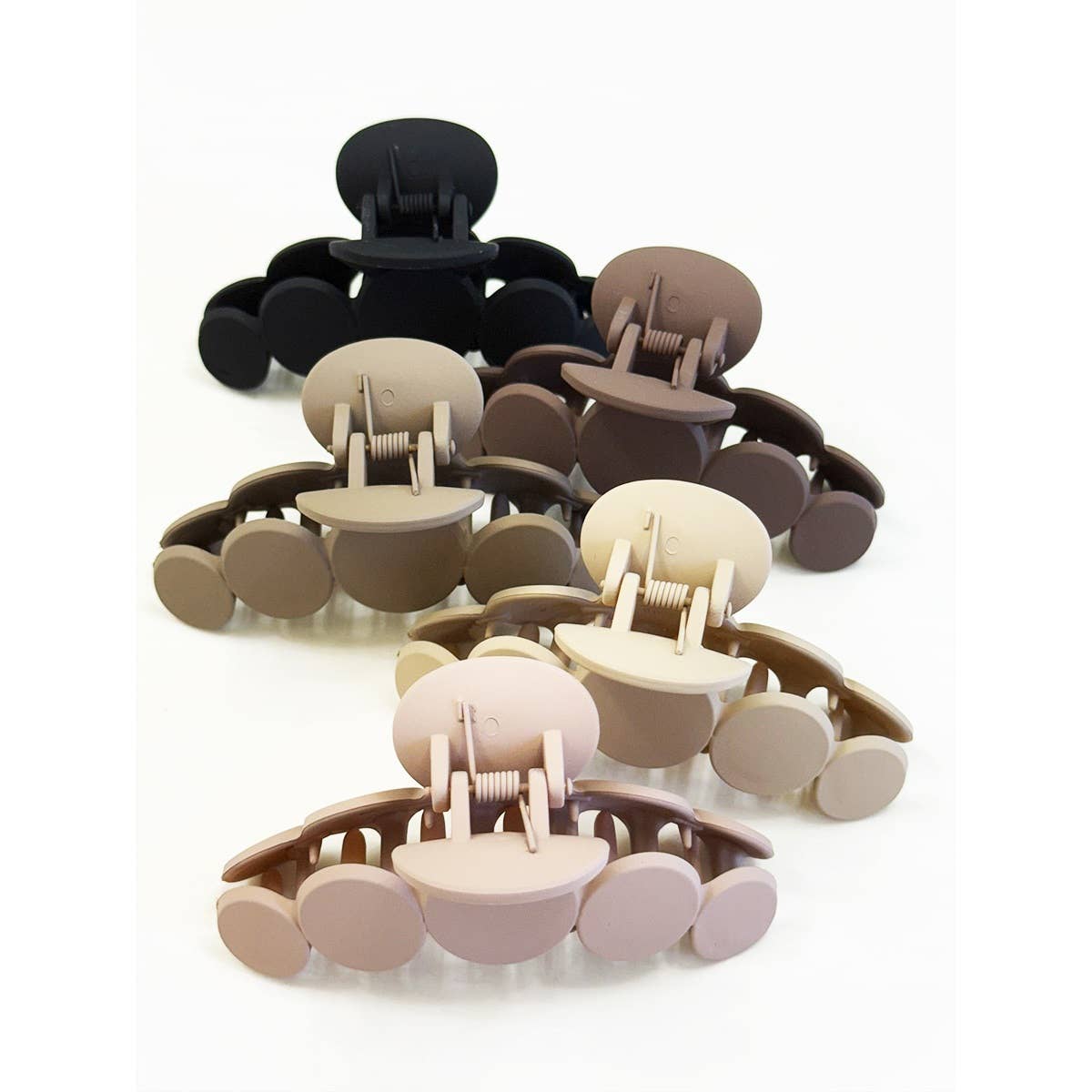 Matte Curvy Hair Clips
