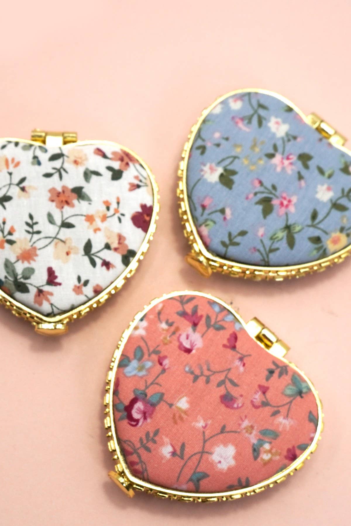 Travel Pocket Floral Mirror