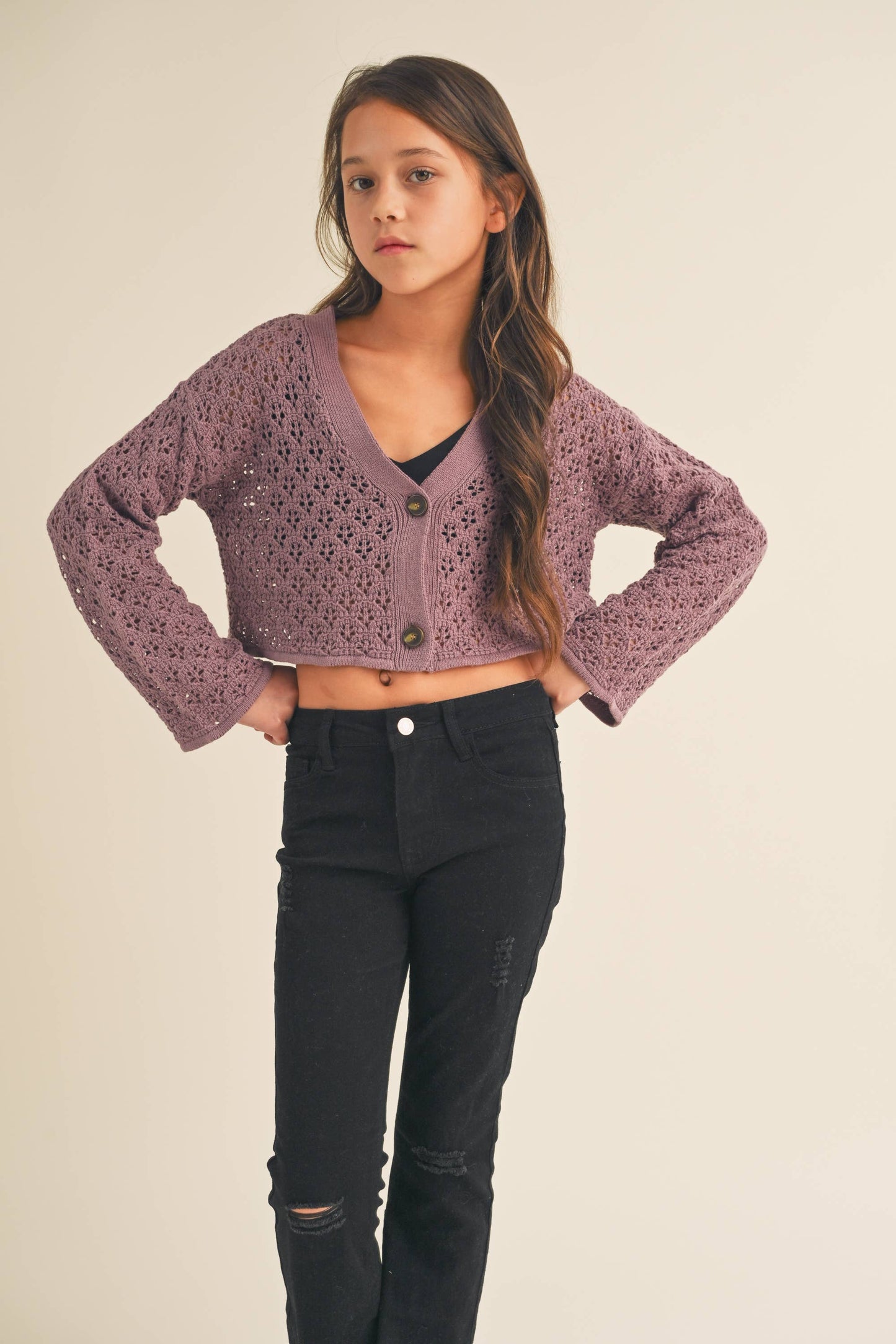 Crochet Cropped Cardigan