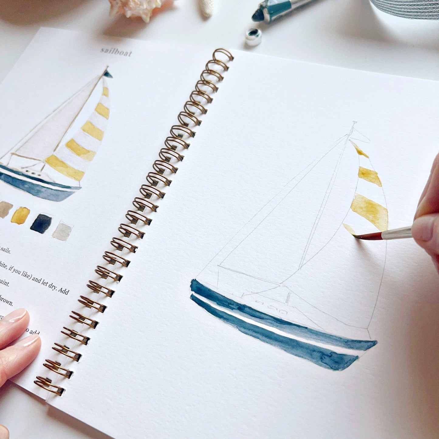 Watercolor Seaside Workbook